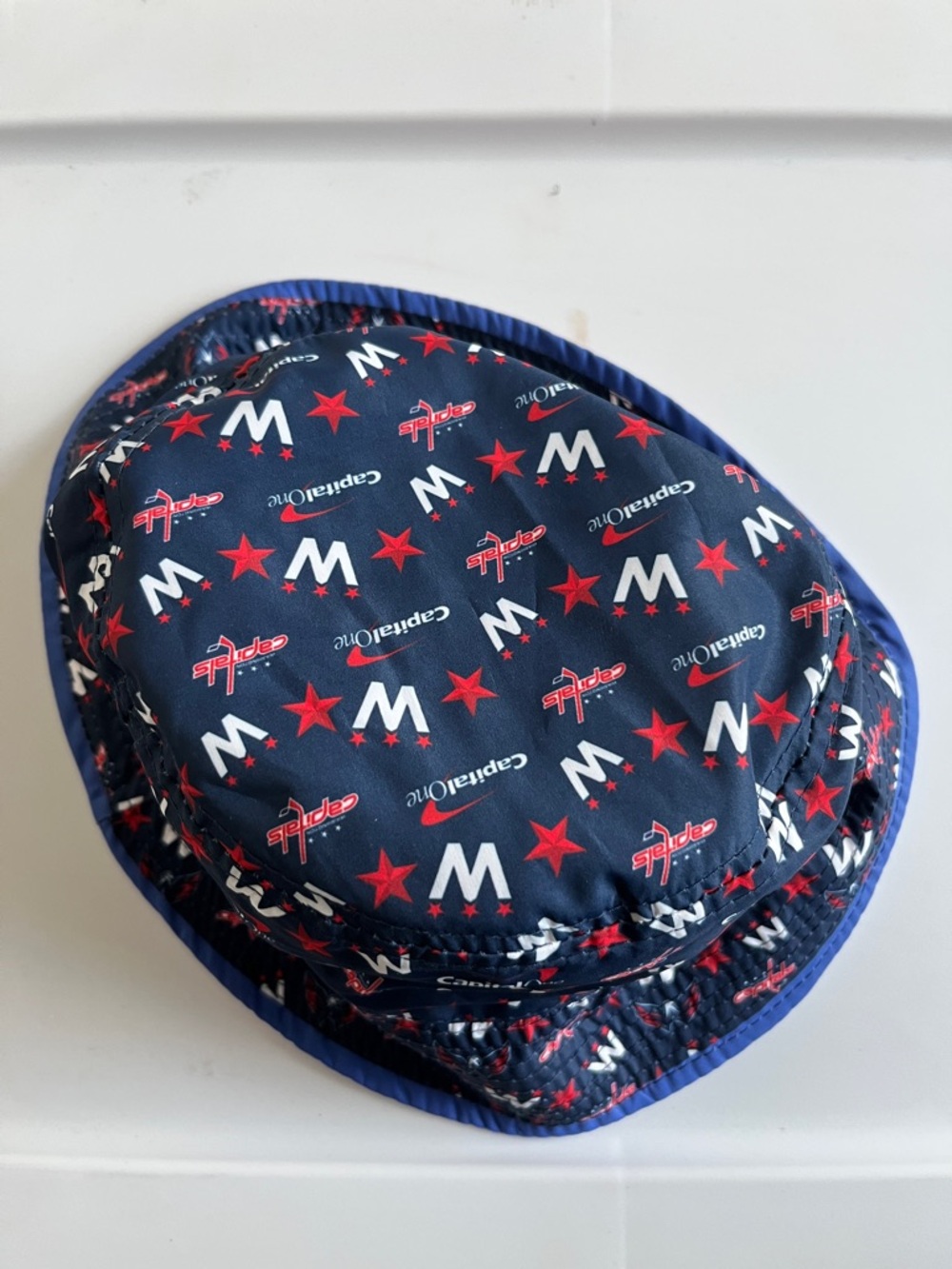 Washington Capitals Navy Bucket Hat with Red Stars